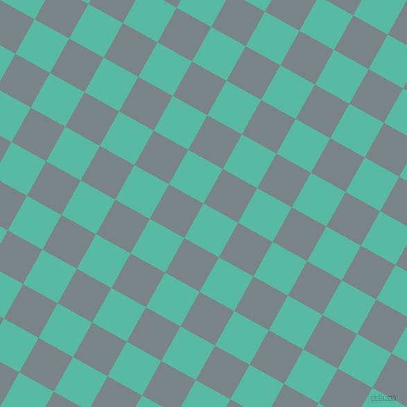 61/151 degree angle diagonal checkered chequered squares checker pattern checkers background, 57 pixel square size, , Puerto Rico and Regent Grey checkers chequered checkered squares seamless tileable