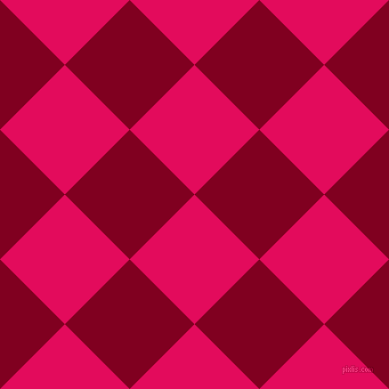 45/135 degree angle diagonal checkered chequered squares checker pattern checkers background, 103 pixel squares size, , Razzmatazz and Burgundy checkers chequered checkered squares seamless tileable