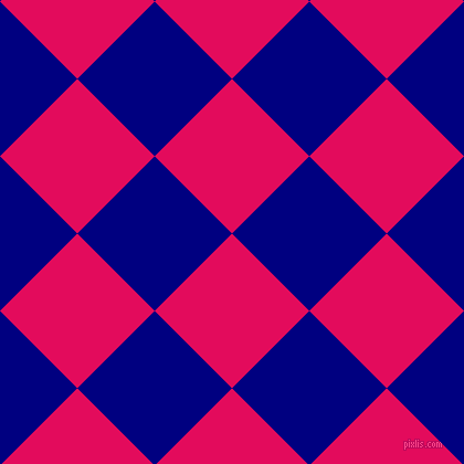 45/135 degree angle diagonal checkered chequered squares checker pattern checkers background, 99 pixel square size, , Razzmatazz and Navy checkers chequered checkered squares seamless tileable