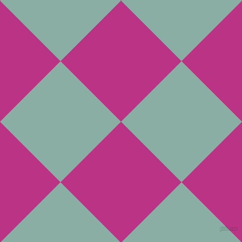 45/135 degree angle diagonal checkered chequered squares checker pattern checkers background, 174 pixel squares size, , Red Violet and Sea Nymph checkers chequered checkered squares seamless tileable