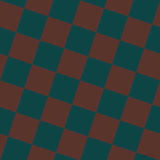 72/162 degree angle diagonal checkered chequered squares checker pattern checkers background, 84 pixel square size, , Redwood and Cyprus checkers chequered checkered squares seamless tileable