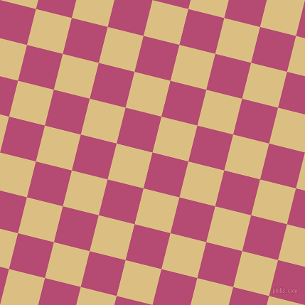 76/166 degree angle diagonal checkered chequered squares checker pattern checkers background, 52 pixel square size, , Royal Heath and Straw checkers chequered checkered squares seamless tileable