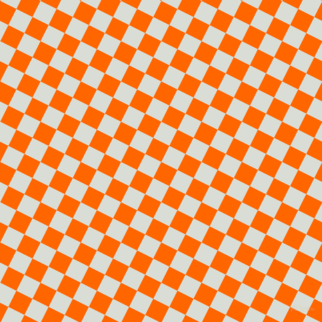 63/153 degree angle diagonal checkered chequered squares checker pattern checkers background, 26 pixel square size, , Safety Orange and Aqua Haze checkers chequered checkered squares seamless tileable