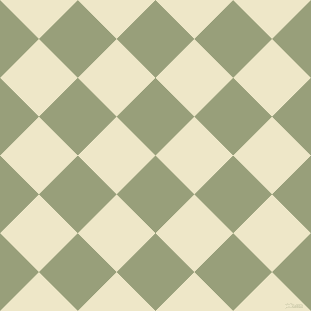 Checkerboard Check Checkered Pattern in Sage Olive Green and Beige