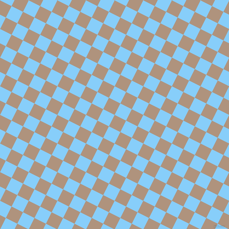 63/153 degree angle diagonal checkered chequered squares checker pattern checkers background, 43 pixel square size, , Sandrift and Light Sky Blue checkers chequered checkered squares seamless tileable