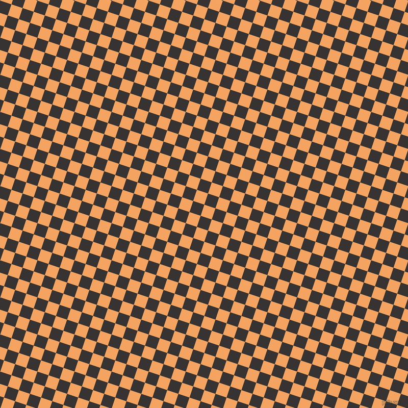72/162 degree angle diagonal checkered chequered squares checker pattern checkers background, 23 pixel squares size, , Sandy Brown and Gondola checkers chequered checkered squares seamless tileable