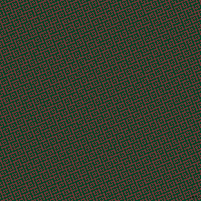 67/157 degree angle diagonal checkered chequered squares checker pattern checkers background, 7 pixel square size, Sanguine Brown and British Racing Green checkers chequered checkered squares seamless tileable