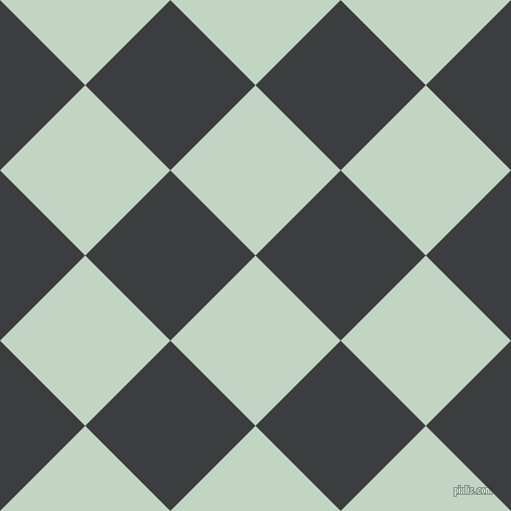45/135 degree angle diagonal checkered chequered squares checker pattern checkers background, 111 pixel square size, , Sea Mist and Baltic Sea checkers chequered checkered squares seamless tileable