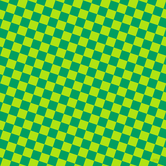 72/162 degree angle diagonal checkered chequered squares checker pattern checkers background, 30 pixel square size, Shamrock Green and Inch Worm checkers chequered checkered squares seamless tileable