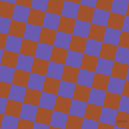 76/166 degree angle diagonal checkered chequered squares checker pattern checkers background, 53 pixel squares size, , Sienna and Blue Marguerite checkers chequered checkered squares seamless tileable