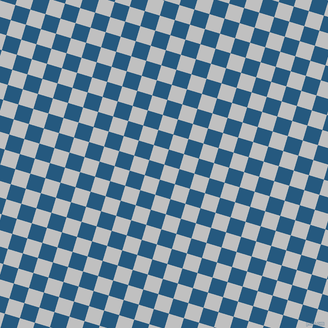 73/163 degree angle diagonal checkered chequered squares checker pattern checkers background, 31 pixel squares size, , Silver and Bahama Blue checkers chequered checkered squares seamless tileable