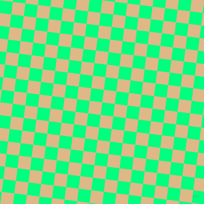 83/173 degree angle diagonal checkered chequered squares checker pattern checkers background, 41 pixel squares size, , Spring Green and Burly Wood checkers chequered checkered squares seamless tileable