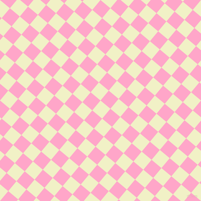 50/140 degree angle diagonal checkered chequered squares checker pattern checkers background, 45 pixel square size, , Spring Sun and Carnation Pink checkers chequered checkered squares seamless tileable