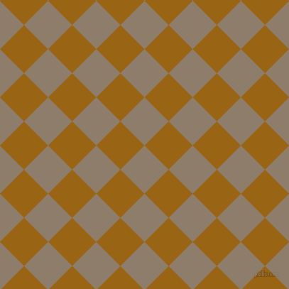 45/135 degree angle diagonal checkered chequered squares checker pattern checkers background, 48 pixel square size, , Squirrel and Golden Brown checkers chequered checkered squares seamless tileable