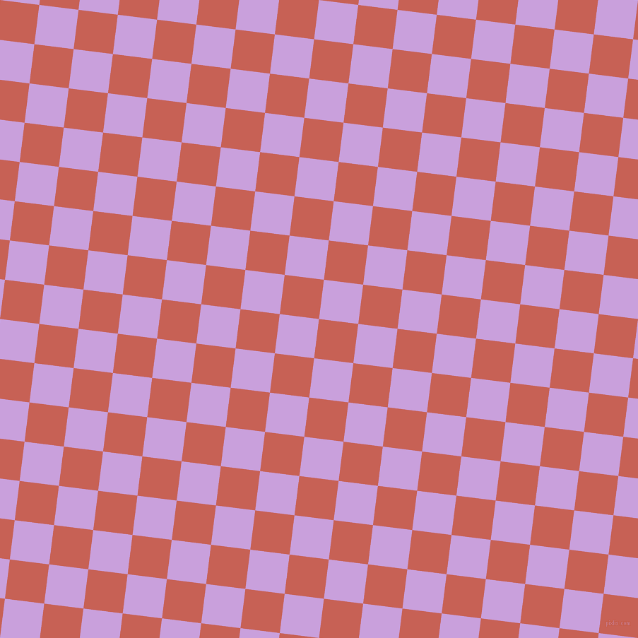 83/173 degree angle diagonal checkered chequered squares checker pattern checkers background, 56 pixel squares size, , Sunglo and Wisteria checkers chequered checkered squares seamless tileable