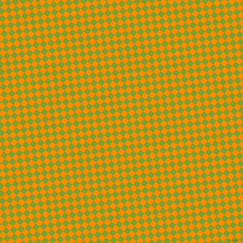 52/142 degree angle diagonal checkered chequered squares checker pattern checkers background, 18 pixel square size, , Sushi and Dark Orange checkers chequered checkered squares seamless tileable