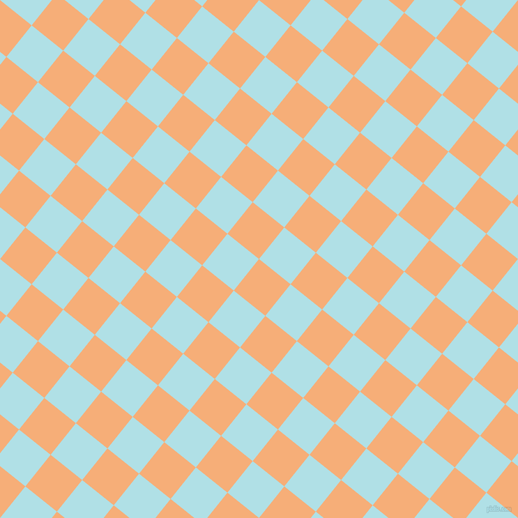 51/141 degree angle diagonal checkered chequered squares checker pattern checkers background, 58 pixel squares size, , Tacao and Powder Blue checkers chequered checkered squares seamless tileable