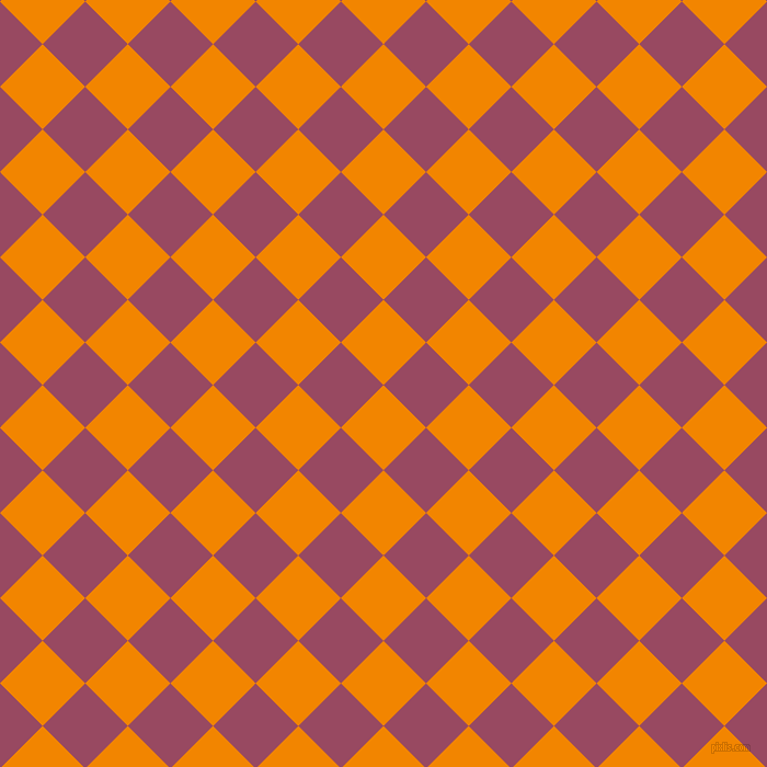 45/135 degree angle diagonal checkered chequered squares checker pattern checkers background, 55 pixel square size, , Tangerine and Cadillac checkers chequered checkered squares seamless tileable