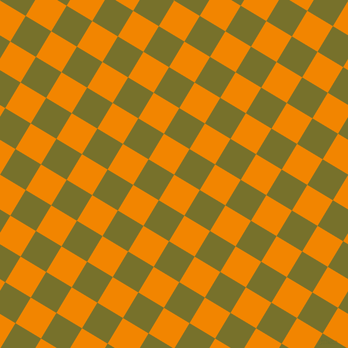 59/149 degree angle diagonal checkered chequered squares checker pattern checkers background, 61 pixel square size, , Tangerine and Crete checkers chequered checkered squares seamless tileable