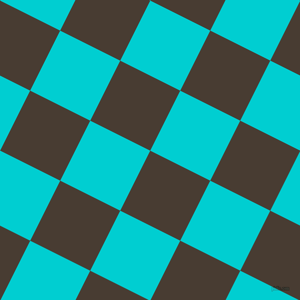 63/153 degree angle diagonal checkered chequered squares checker pattern checkers background, 134 pixel square size, , Taupe and Dark Turquoise checkers chequered checkered squares seamless tileable