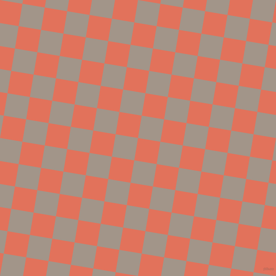 81/171 degree angle diagonal checkered chequered squares checker pattern checkers background, 77 pixel square size, , Terra Cotta and Zorba checkers chequered checkered squares seamless tileable