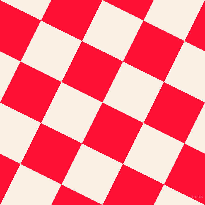 63/153 degree angle diagonal checkered chequered squares checker pattern checkers background, 152 pixel square size, Torch Red and Linen checkers chequered checkered squares seamless tileable