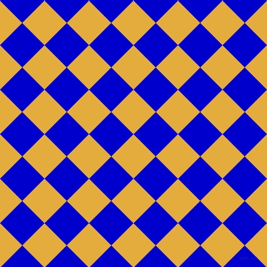 45/135 degree angle diagonal checkered chequered squares checker pattern checkers background, 64 pixel squares size, , Tulip Tree and Medium Blue checkers chequered checkered squares seamless tileable