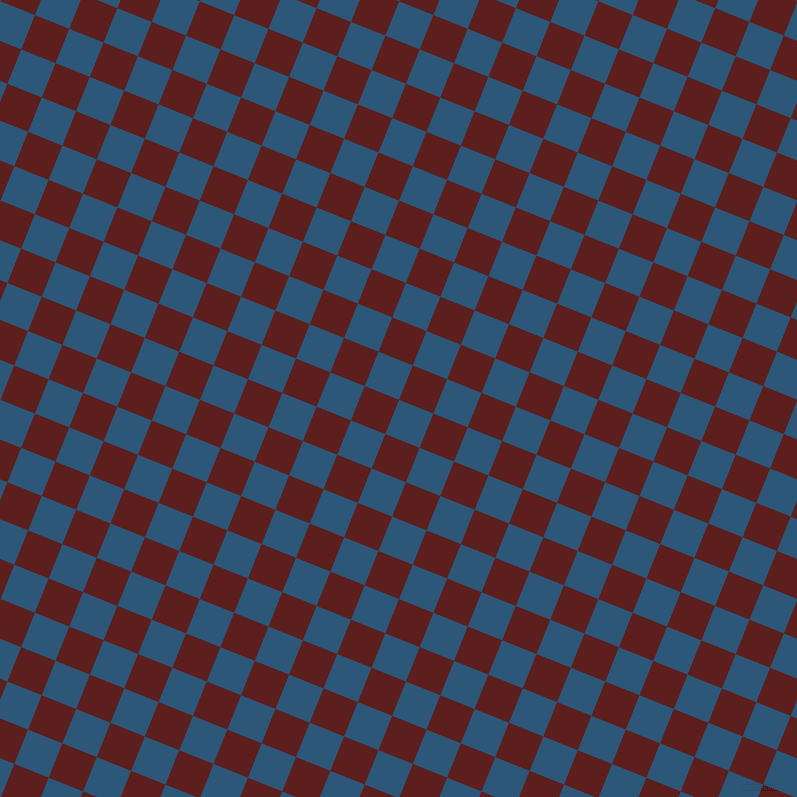 68/158 degree angle diagonal checkered chequered squares checker pattern checkers background, 37 pixel squares size, , Venice Blue and Red Oxide checkers chequered checkered squares seamless tileable