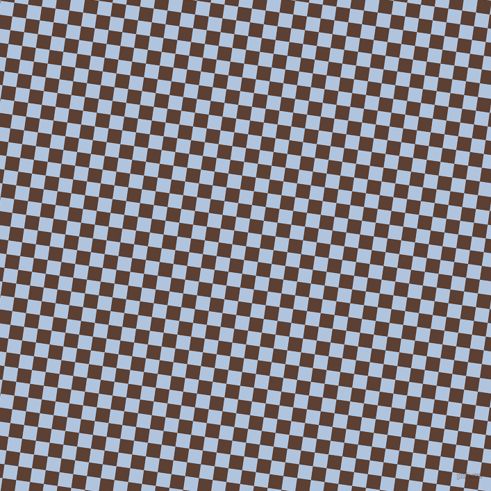82/172 degree angle diagonal checkered chequered squares checker pattern checkers background, 20 pixel squares size, , Very Dark Brown and Light Steel Blue checkers chequered checkered squares seamless tileable