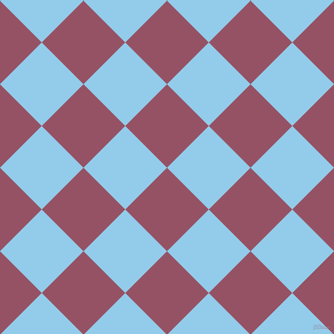 45/135 degree angle diagonal checkered chequered squares checker pattern checkers background, 119 pixel squares size, , Vin Rouge and Cornflower checkers chequered checkered squares seamless tileable