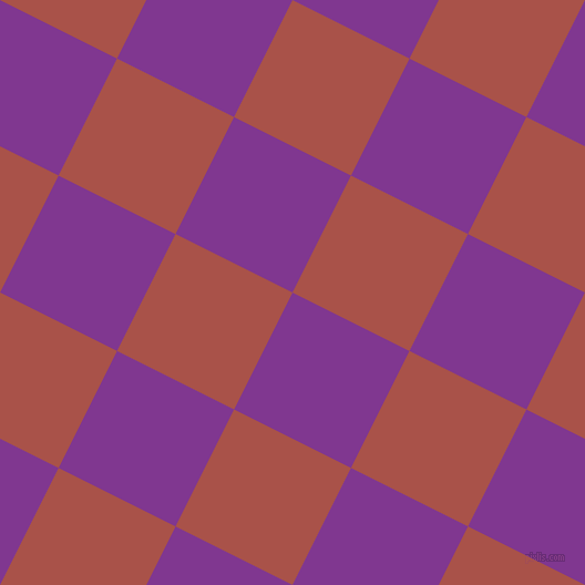 63/153 degree angle diagonal checkered chequered squares checker pattern checkers background, 118 pixel squares size, , Vivid Violet and Apple Blossom checkers chequered checkered squares seamless tileable