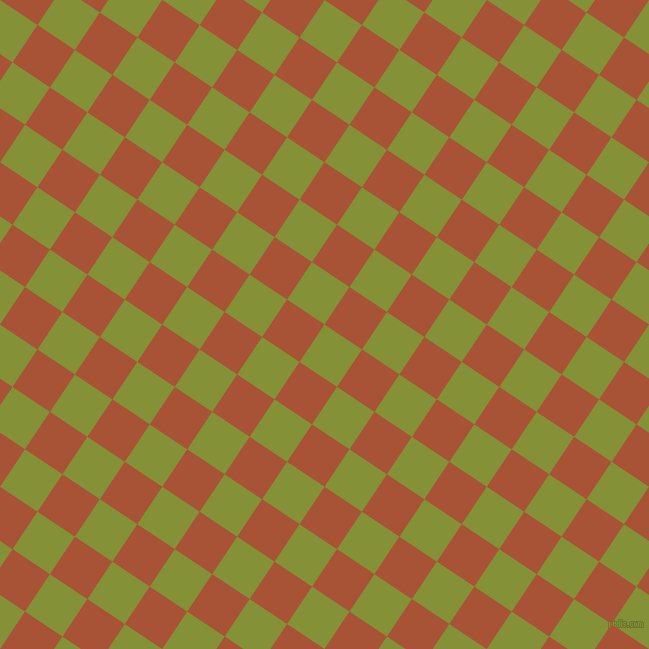 56/146 degree angle diagonal checkered chequered squares checker pattern checkers background, 45 pixel squares size, , Wasabi and Orange Roughy checkers chequered checkered squares seamless tileable