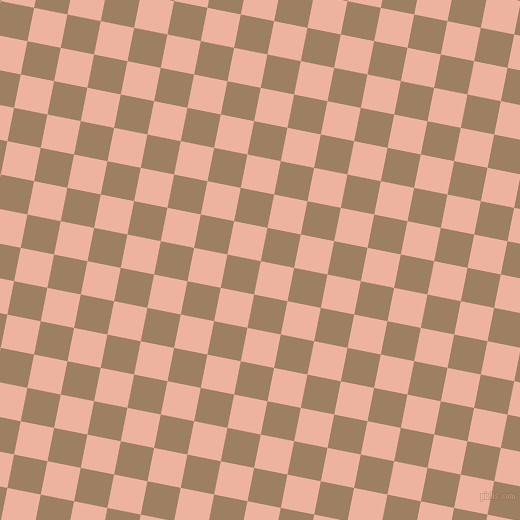 79/169 degree angle diagonal checkered chequered squares checker pattern checkers background, 34 pixel squares size, , Wax Flower and Sorrell Brown checkers chequered checkered squares seamless tileable