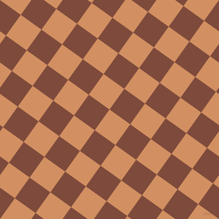 54/144 degree angle diagonal checkered chequered squares checker pattern checkers background, 84 pixel square size, , Whiskey and Nutmeg checkers chequered checkered squares seamless tileable