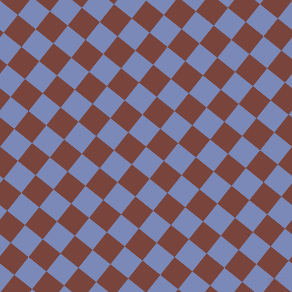 51/141 degree angle diagonal checkered chequered squares checker pattern checkers background, 46 pixel square size, , Wild Blue Yonder and Bole checkers chequered checkered squares seamless tileable