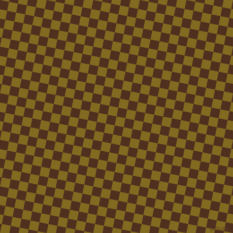 79/169 degree angle diagonal checkered chequered squares checker pattern checkers background, 18 pixel squares size, , Yukon Gold and Indian Tan checkers chequered checkered squares seamless tileable