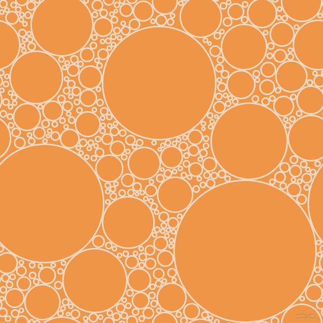 bubbles, circles, sponge, big, medium, small, 3 pixel line width, Almond and Sea Buckthorn circles bubbles sponge soap seamless tileable