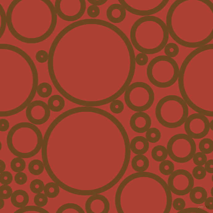 bubbles, circles, sponge, big, medium, small, 17 pixel line width, Antique Brass and Medium Carmine circles bubbles sponge soap seamless tileable