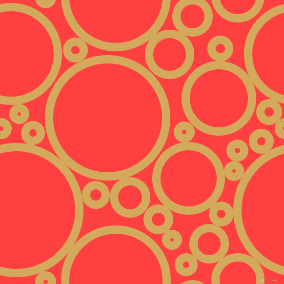 bubbles, circles, sponge, big, medium, small, 17 pixel line width, Apache and Coral Red circles bubbles sponge soap seamless tileable