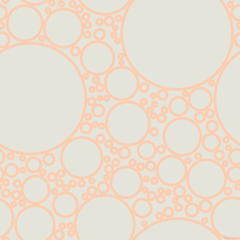 bubbles, circles, sponge, big, medium, small, 9 pixel line width, Apricot and Black White circles bubbles sponge soap seamless tileable