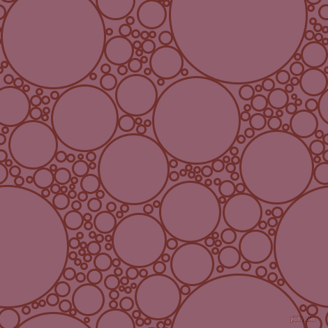 bubbles, circles, sponge, big, medium, small, 3 pixel line width, Auburn and Mauve Taupe circles bubbles sponge soap seamless tileable