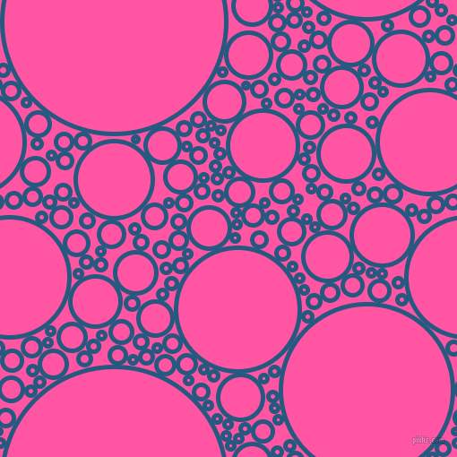 bubbles, circles, sponge, big, medium, small, 5 pixel line width, Bahama Blue and Brilliant Rose circles bubbles sponge soap seamless tileable