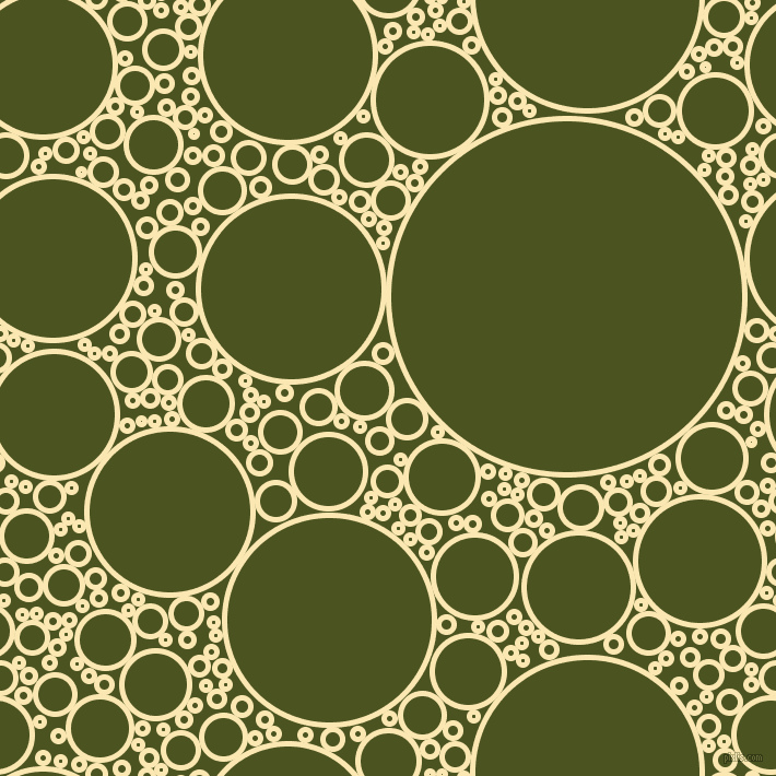 bubbles, circles, sponge, big, medium, small, 5 pixel line width, Banana Mania and Army green circles bubbles sponge soap seamless tileable