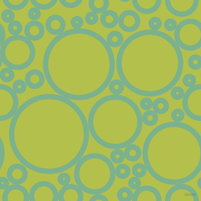 bubbles, circles, sponge, big, medium, small, 17 pixel line width, Bay Leaf and Celery circles bubbles sponge soap seamless tileable