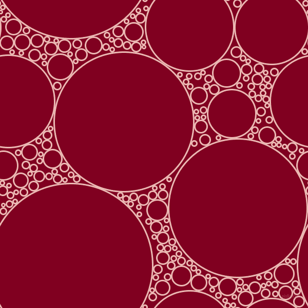 bubbles, circles, sponge, big, medium, small, 3 pixel line width, Beauty Bush and Burgundy circles bubbles sponge soap seamless tileable