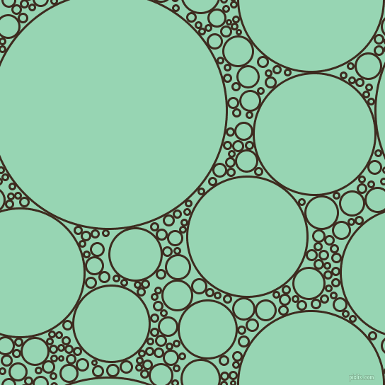 bubbles, circles, sponge, big, medium, small, 3 pixel line width, Bistre and Vista Blue circles bubbles sponge soap seamless tileable