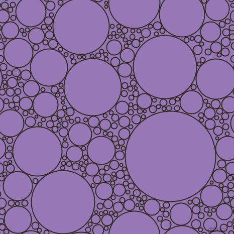 bubbles, circles, sponge, big, medium, small, 2 pixel line width, Black Magic and Purple Mountain