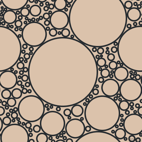 bubbles, circles, sponge, big, medium, small, 5 pixel line width, Blue Charcoal and Bone circles bubbles sponge soap seamless tileable