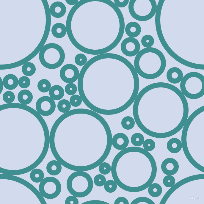 bubbles, circles, sponge, big, medium, small, 17 pixel line width, Blue Chill and Hawkes Blue circles bubbles sponge soap seamless tileable