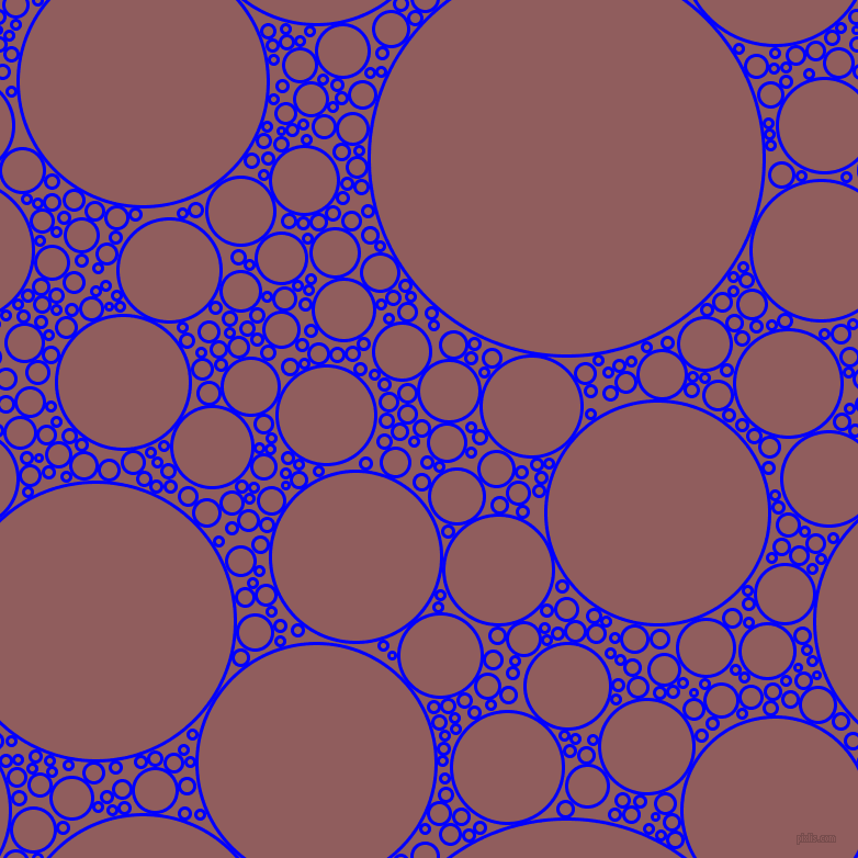 bubbles, circles, sponge, big, medium, small, 3 pixel line width, Blue and Rose Taupe circles bubbles sponge soap seamless tileable